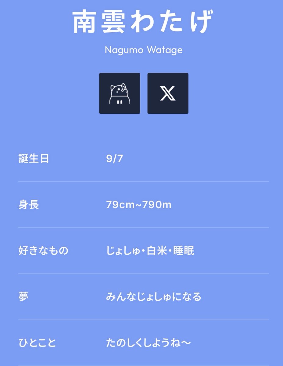 プロフィール見て下さい様 最近なぐものことを知ってくださった方へ 公式プロフィールなど
