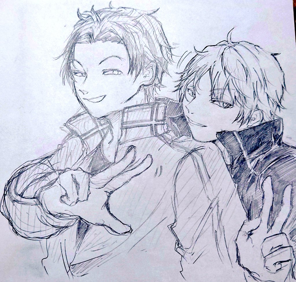 qo692_cuc's tweet photo. 久々お絵描き✏
ﾜ-ﾄﾘくんで出水ｸﾝと佐鳥ｸﾝ~~ https://t.co/vmAPe3Uhb0