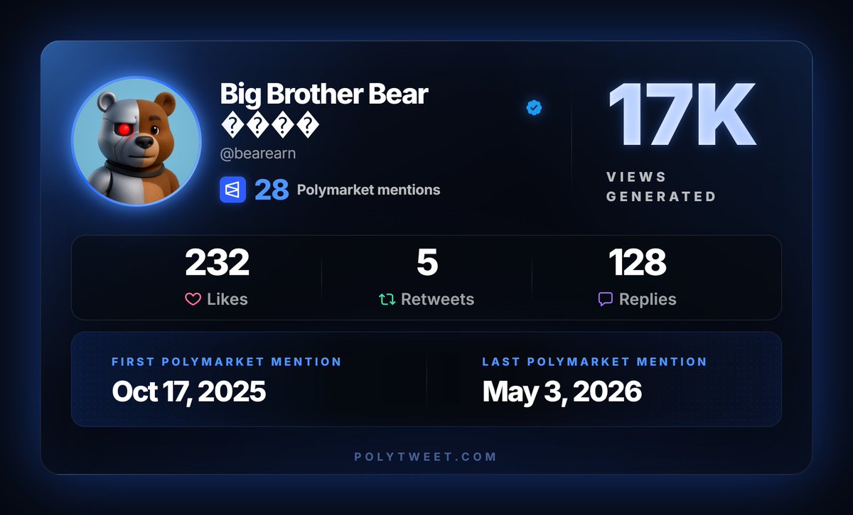 Big Brother Bear 🐻 (@BearEarn) / Posts / X