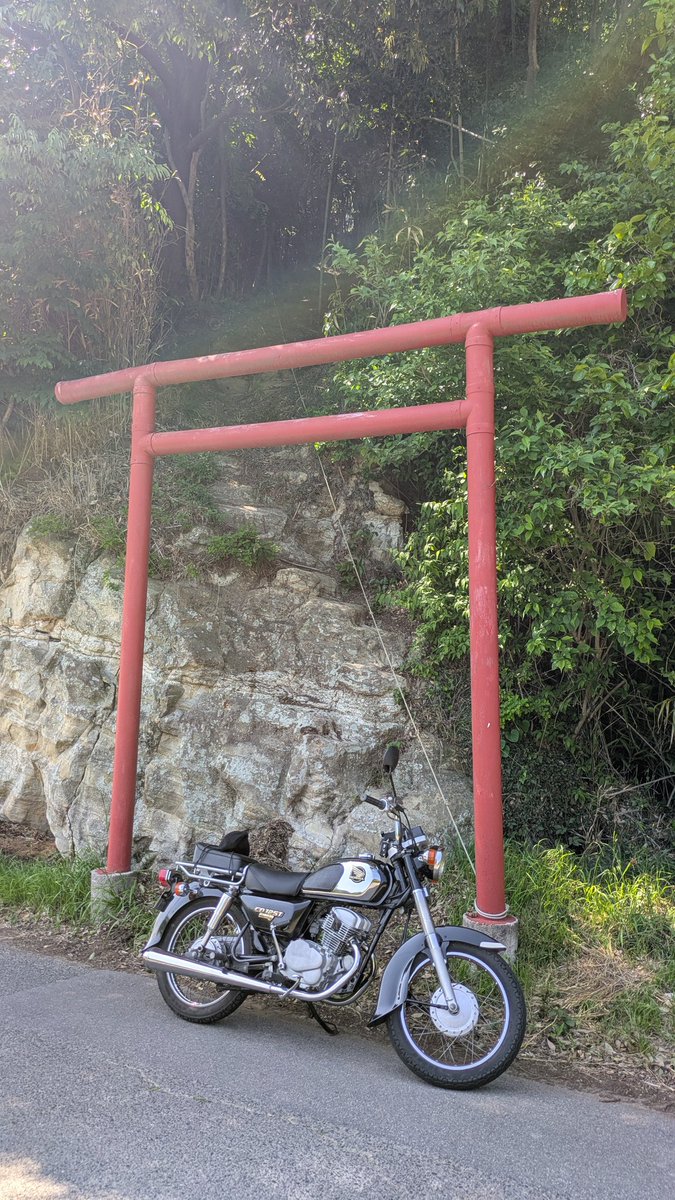 ReeedXIII's tweet photo. 気温が最高なので、ブラブラバイクを走らせる🏍️　凄い神社発見⛩️
#ベンリィ　#バイク https://t.co/HqxjCQ0fLP