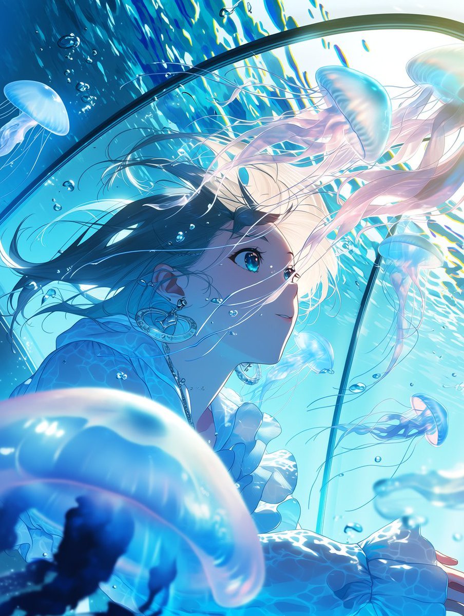 AI海月の流るるままに くらげイラスト楽しすぎます🤗