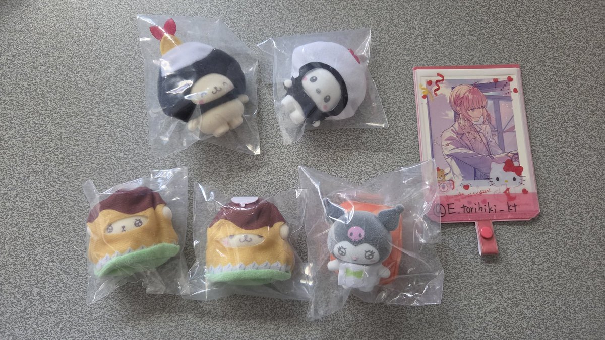 E_torihiki_kt's tweet photo. 【交換>>譲渡】
サンリオ ぷちとも おすし おべんとう

譲▶おべんとう:プリン/ポチャッコ
おすし:プリン2種/クロミ

求▶画像とツリー参照

◎郵送での交換
◎都合が合えばハーモニーランド手渡し
◎コメントする際にID付きの写真を添付してください🙇‍♀️

お気軽にお声掛けください✨ https://t.co/ye8T6vMRiJ