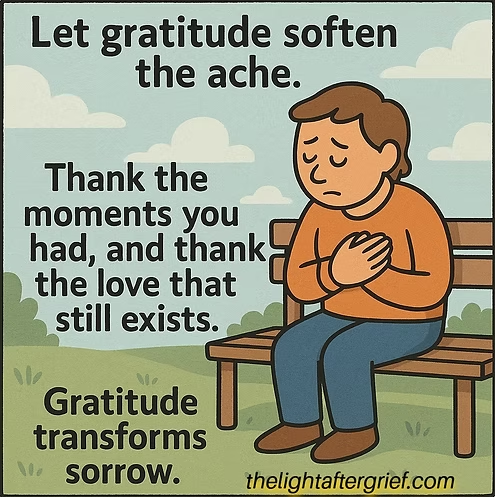MarieJB18's tweet photo. There is something deeply sacred about gratitude in grief. Not the kind that denies pain or tries to “rise above” sorrow, but the kind that cradles both love and loss within the same open heart.

https://t.co/ehhDI9006s https://t.co/8yBhXogrLF