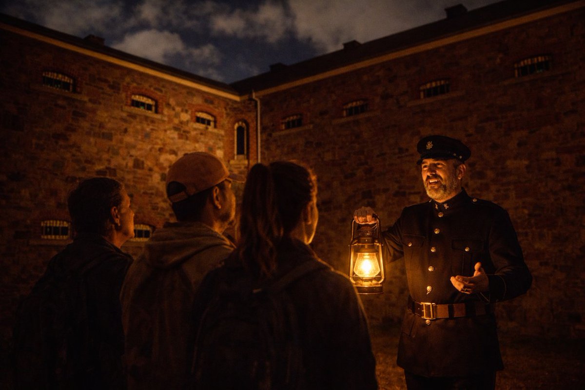 lanterntours's tweet photo. Step into the shadows of Australia’s longest-running prison! ⛓️👻 

If you’re looking for a night that’s equal parts history, mystery, and spine-tingling thrills, the Adelaide Gaol Ghosts &amp; Dark Secrets Paranormal Hunt is calling your name. 👀

Book here: https://t.co/S2vDEjTeTI https://t.co/oftRWmkzho