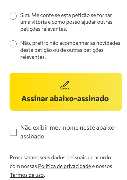 artedaguerracnl's tweet photo. AVIBRAS 🇧🇷   

Já temos 22.955 assinaturas validadas.  

Para assinar basta clicar no foto/link abaixo; preencher os dados; clicar em "assinar abaixo-assinado" (campo amarelo), se preferir, pode solicitar que não exibiam sua assinatura e comentário. Postamos imagens para visualizarem melhor.

https://t.co/U4Mb3zcTIO