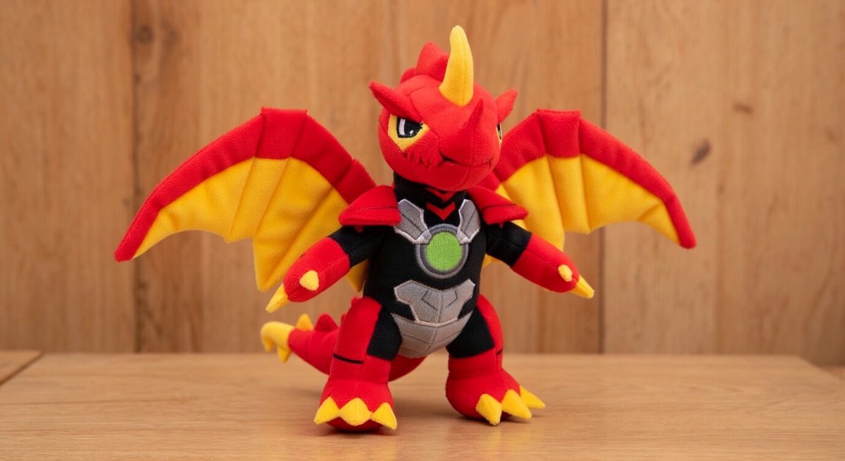 Dragonoidman's tweet photo. I have made some images of Bakugan plush toys AI what they would look like the awesome brawlers Bakugan

Drago 
Trox 
Nillious
pegatrix
Blitz fox
hydorous
pharol
Howlkor https://t.co/bpE9zYhEbb
