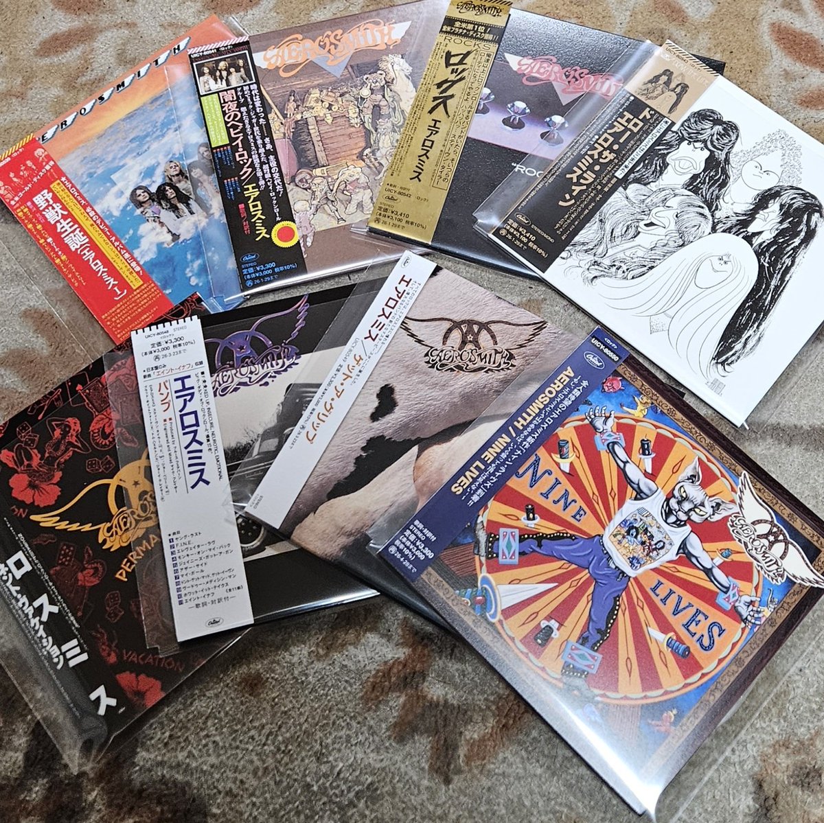 AEROSMITH🇺🇸 エアロスミス～の紙ジャケCD💿 これをただ並べただけの