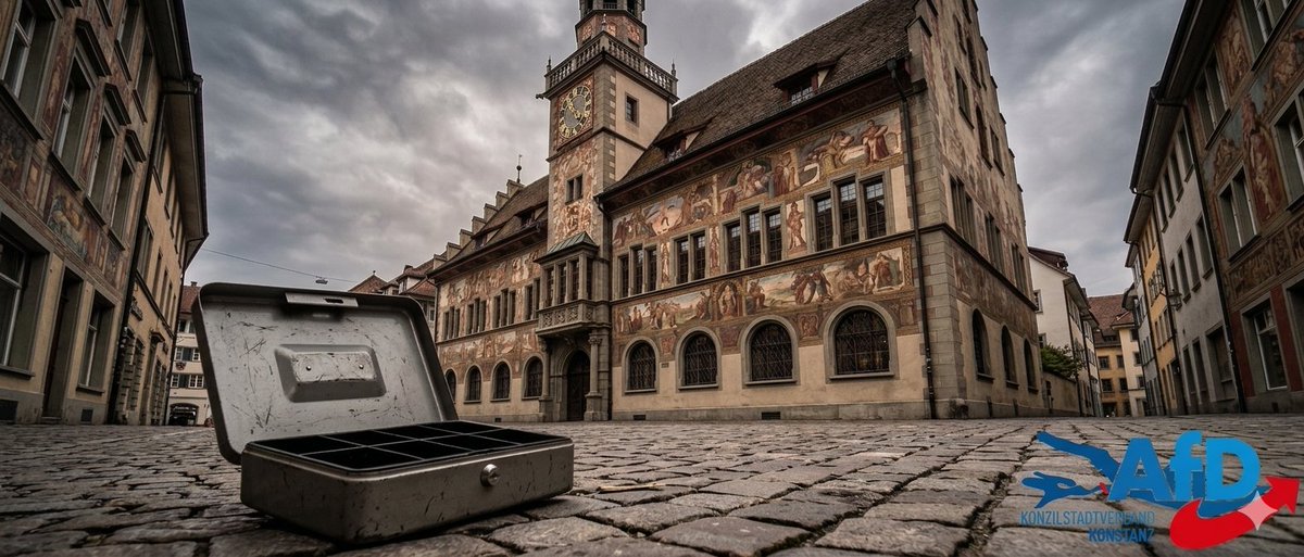 stauch_afd's tweet photo. 15 Mio. € Defizit pro Jahr. Personalabbau. Gebühren-erhöhungen. Einrichtungsschließungen. OB Burchardt &amp; die Kartellparteien haben #Konstanz in diesen Zustand gewirtschaftet. Jetzt zahlen die Bürger.

Mehr: https://t.co/6Ti3qF80kc https://t.co/wH7lUmiouN