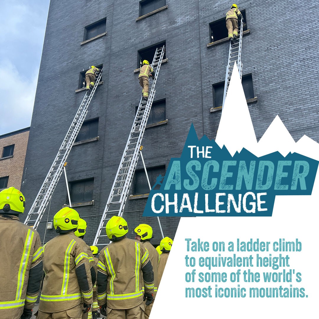 firefighters999's tweet photo. Ready to climb some of the world’s biggest mountains… without leaving the station? 

Take on the Ascender Challenge, proudly supported by #SupplyPlus, and complete ladder ascents to iconic peaks while raising funds for us.

👉 https://t.co/dSmO42svg6

#ASFireAndSafety https://t.co/mEynxaUSi9