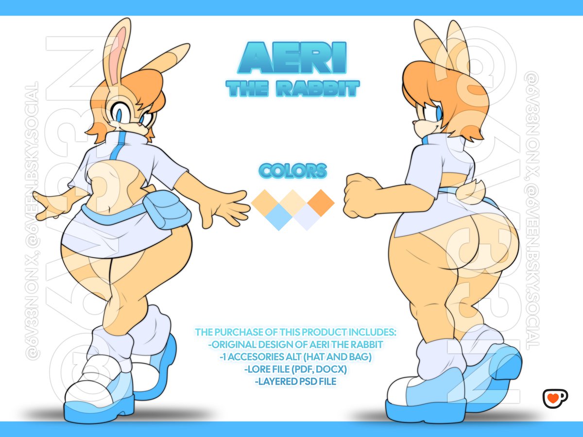 6V33N's tweet photo. Aeri The Rabbit is a girlie who finds comfort in old technology, holographic aesthetics and dreamlike digital spaces.
She's now available now on Ko-fi: https://t.co/0dpzie3XZG
#Mobian #SonicOC #Adoptable #FurryArt #CharacterDesign #DigitalAdopt #Sonic #SonicTheHedgehog https://t.co/Nw7OTqYUKx