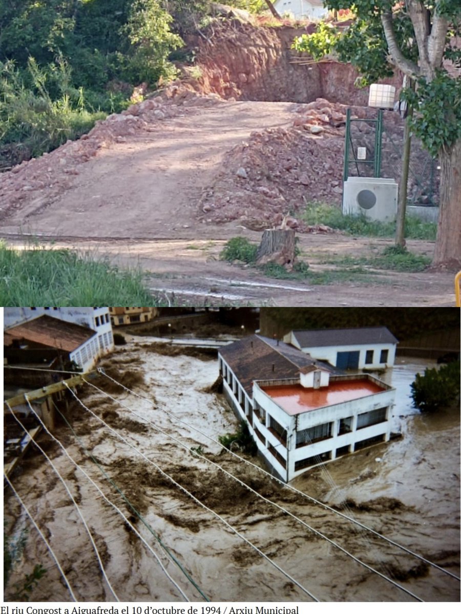 AndreuSalvat's tweet photo. AIXÒ ÉS MOLT GREU. Destrucció de l'espai fluvial de Centelles amb ocupació massiva de zones inundables posant en greu risc vides i patrimoni aigües avall @aiguafreda
@ajtagamanent @Aj_Figaro @ajlagarriga
@lesfranqueses @granollers . Algú reaccionarà @aigua_cat ? https://t.co/fIutri1R0b