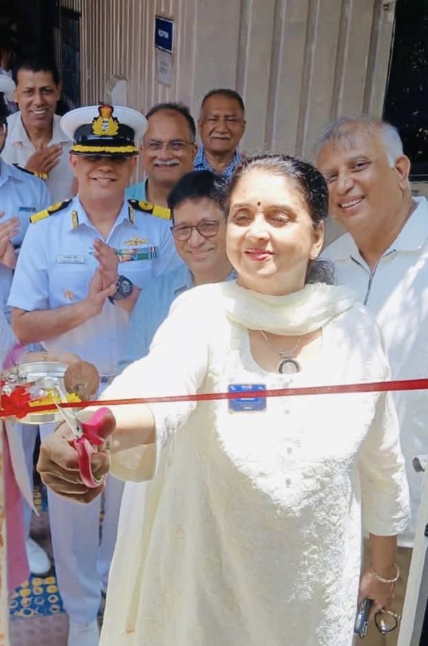 IN_Hamla's tweet photo. #Hamlahappenings 

Strengthening healthcare support for our veterans & Armed Forces fraternity 🇮🇳⚓  

A newly constructed, fully air-conditioned Porta Cabin medical facility was inaugurated on 16 May 26 at #ECHS Kandivali, Malad, Mumbai

The state-of-the-art facility includes X-ray services , a dental chair and essential patient care infrastructure, enhancing healthcare access and comfort for ECHS beneficiaries.  

The facility, facilitated by @RotaryClubPowai, was inaugurated by Mrs Anju Ahluwalia, President Rotary Club Bombay, Powai, in the presence of Cmde Paramjit Singh, Commanding Officer INS Hamla & Station Commander.  

This initiative reflects the true spirit of #Serviceaboveself ✨ and showcases the strong partnership between civil society and the Armed Forces community 🇮🇳  

#Rotary #Serviceaboveself #ECHS #VeteranCare #Healthcare #ArmedForces #IndianNavy #Mumbai #veterans
