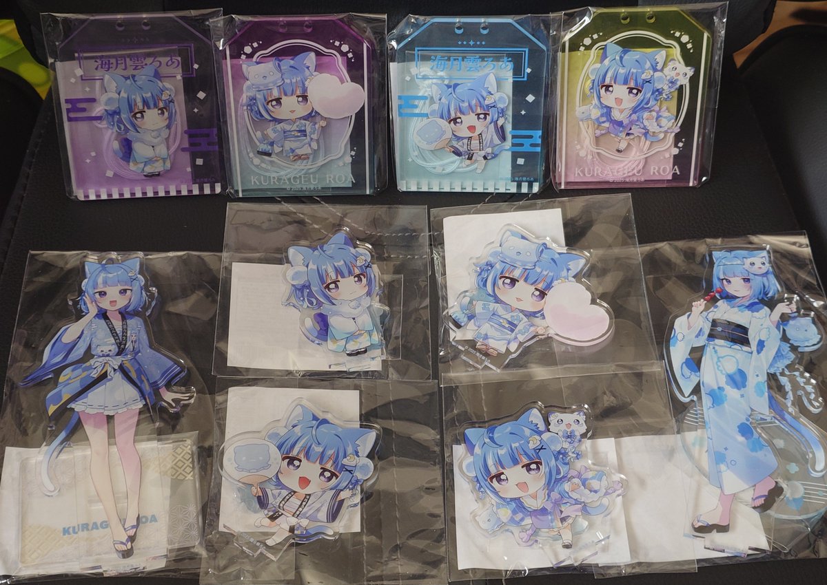 海月雲ろあ 博多の海神祭で買ったグッズと紐くじでゲットしたアクスタ