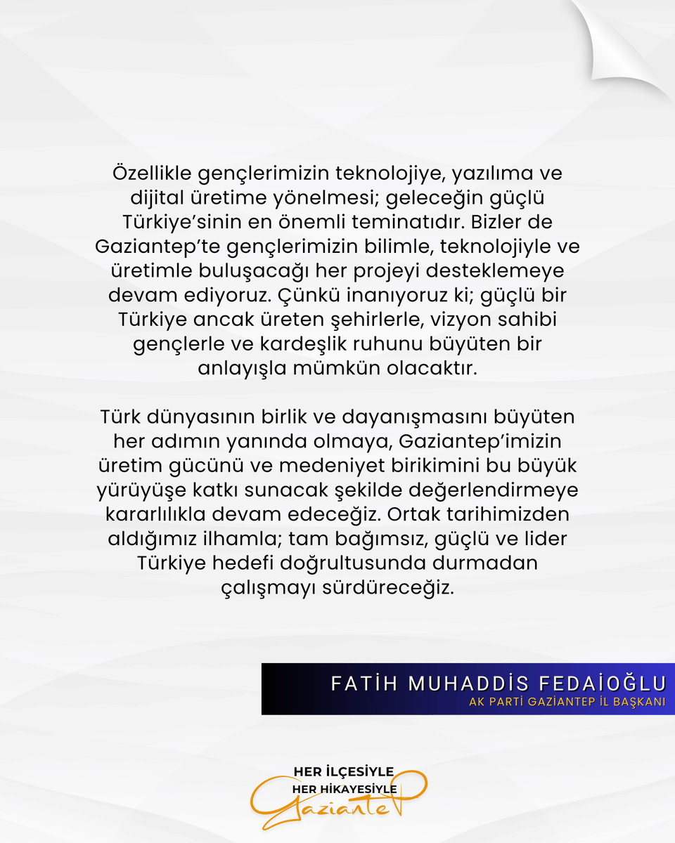 AK Parti Gaziantep tweet media