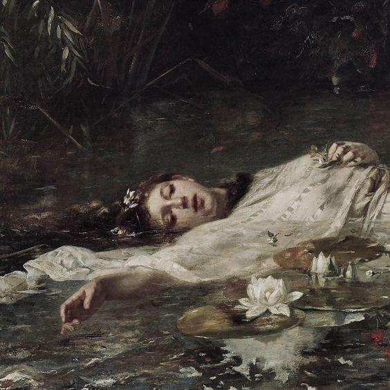 X_ArtGallery's tweet photo. Did she save her heart from Ophelia’s fate? https://t.co/UmSnPR67vo
