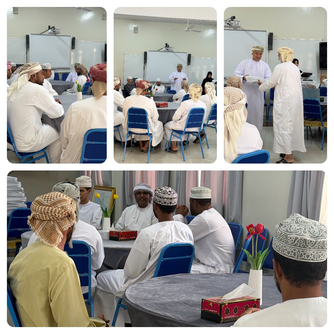 EduGovDhr_7415's tweet photo. بمبادرة من إدارة مدرسة الرشاد تم تكريم السائقين بالمدرسة وحراس المدرسة تقديرا لتعاونهم وجهودهم الطيبة خلال العام الدراسي بحضور الدكتور سلطان العلوي المشرف الإداري بالمدرسة  مع تمنياتنا للجميع بالتوفيق.
#تعلم_مستدام https://t.co/jYHZumPgOy