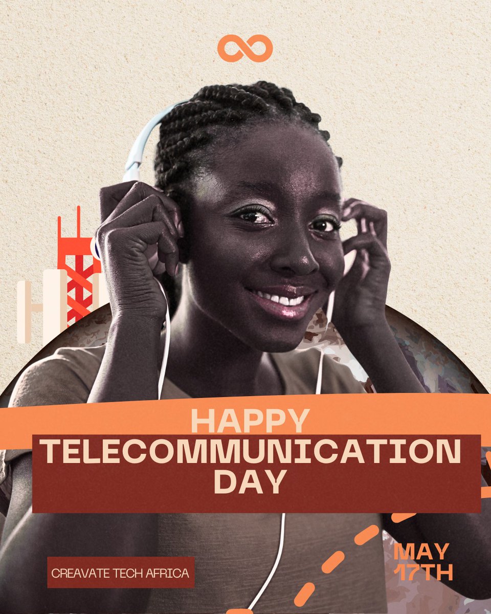 CreavateTech's tweet photo. At ​Creavate Tech Africa, we celebrate the Telecommunication day because we belive in the thinkers who use this avenue to access trade, to teach and to build with it!

Happy Telecommunication day and remember that value appears when you decide what to do with the tools you have https://t.co/Rg6zcSoeRi
