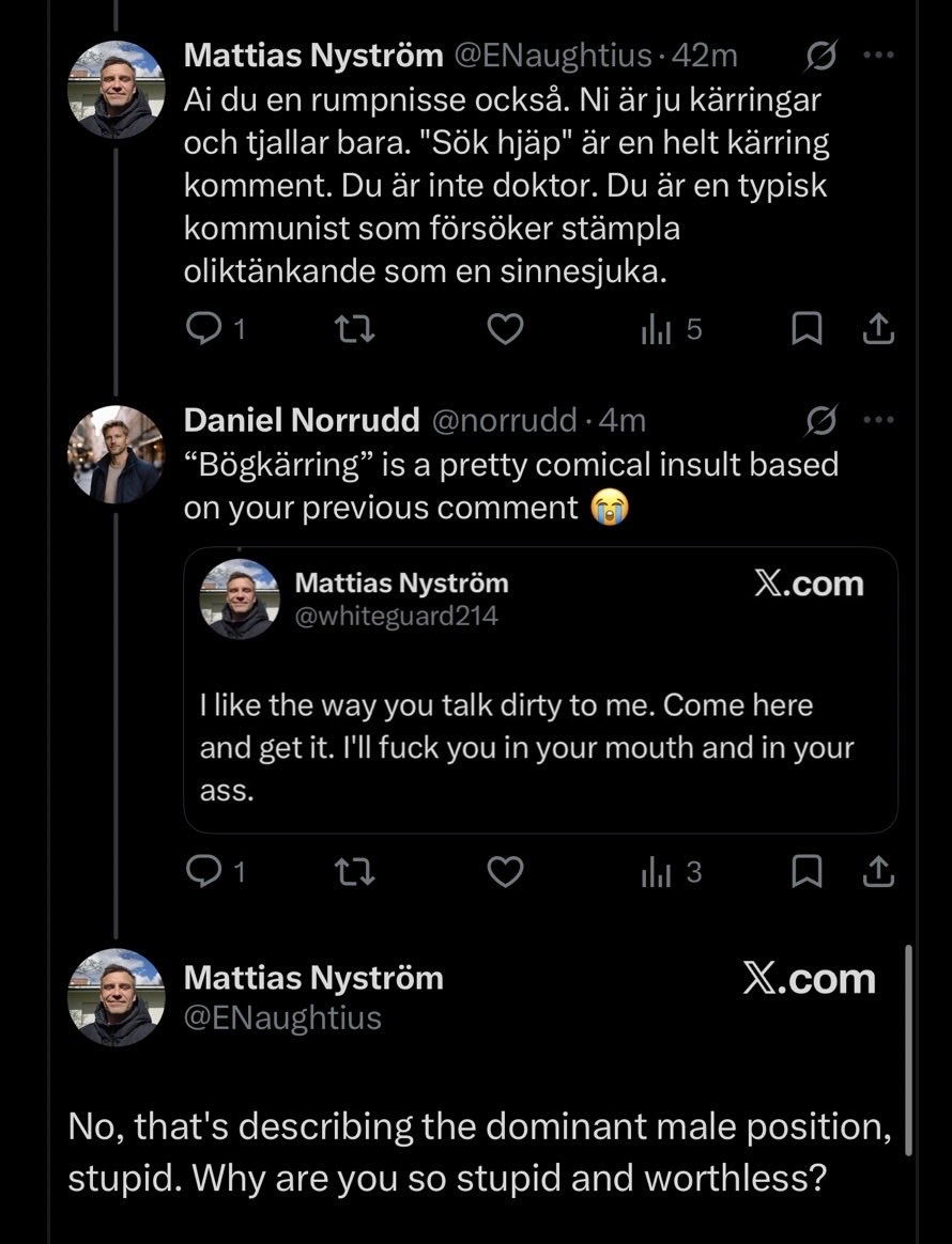 norrudd's tweet photo. @ENaughtius has two brain cells and zero balls. Since he blocked me, I’ll just drop this picture every time he comments on someone’s post, fair warning to everyone about the idiot they’re dealing with. https://t.co/LHjkYpwn4w
