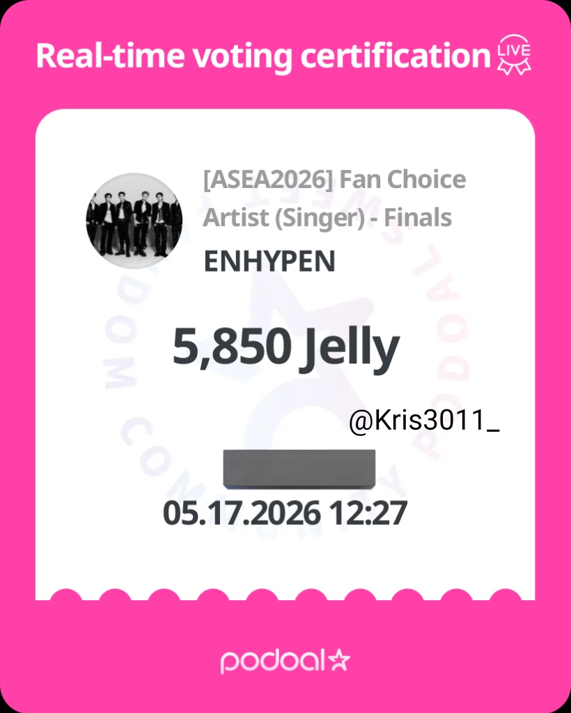 ENHYPEN OUR ASEA FAN CHOICE #VoteENHYPENOnFC_ASEA