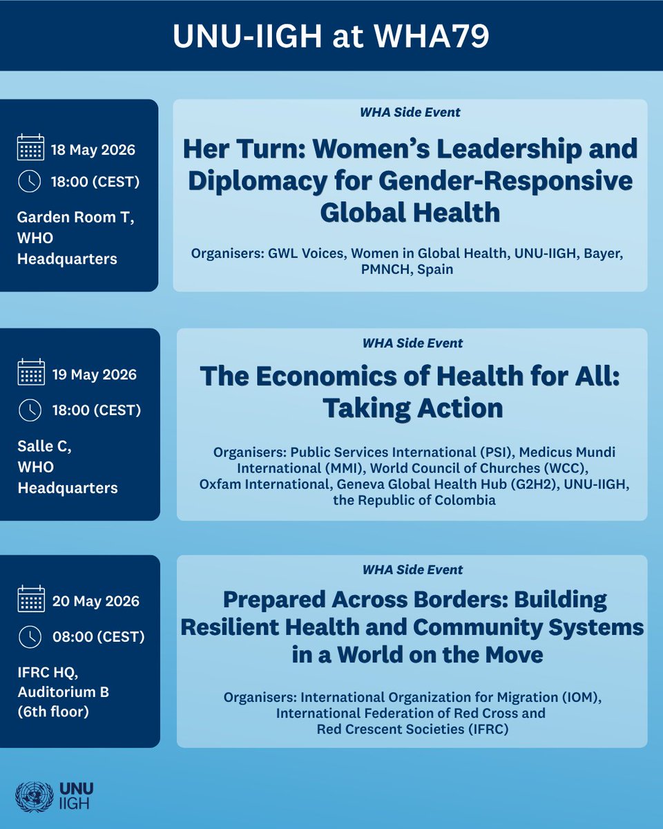 UNU International Institute for Global Health tweet media