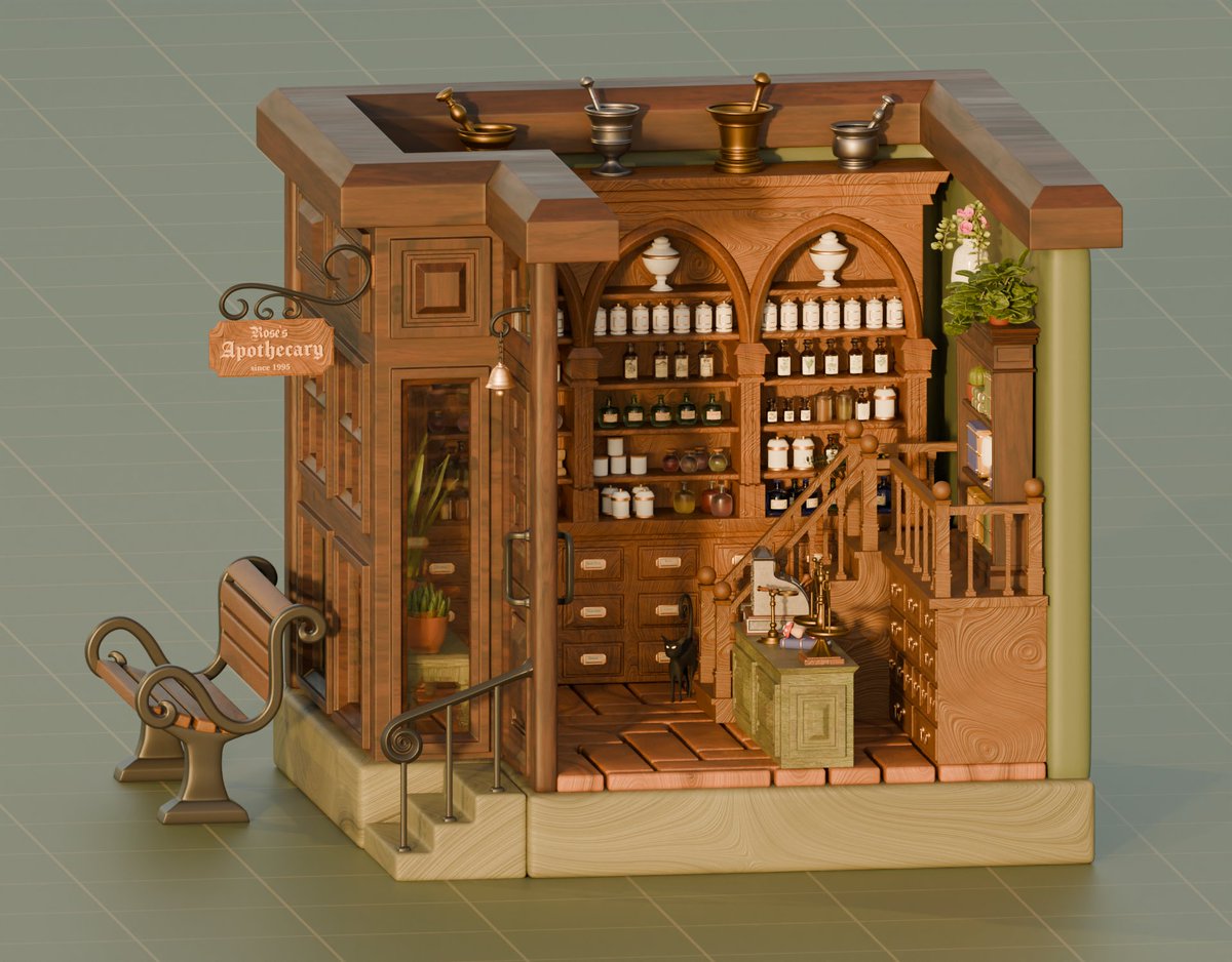 highwaytohell_a's tweet photo. does 3D art count? all my labelled cabinets and bottles in my apothecary 😅💗 https://t.co/0DL5GhAUaW