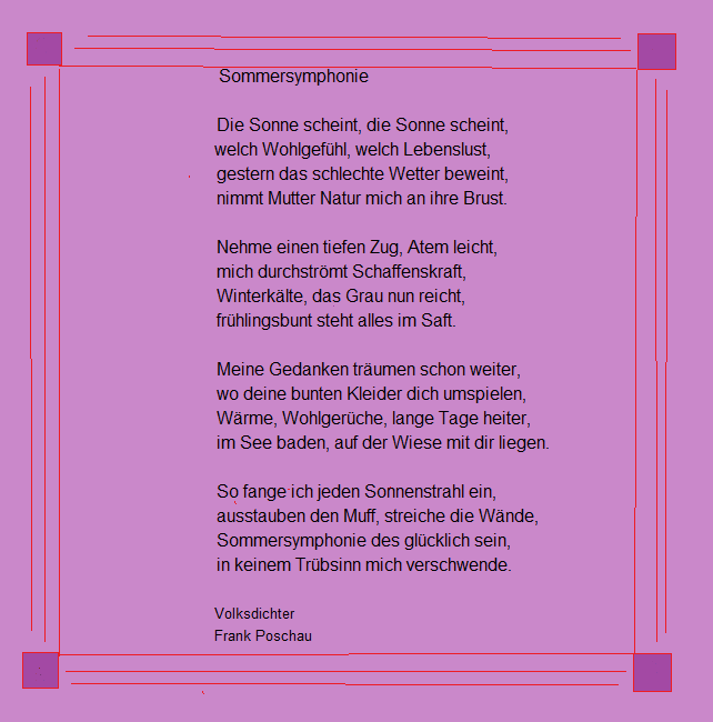 Volksdichter's tweet photo. Der Sommer steht an der Tür, macht auf, macht weit! https://t.co/RuNtTeG4nK