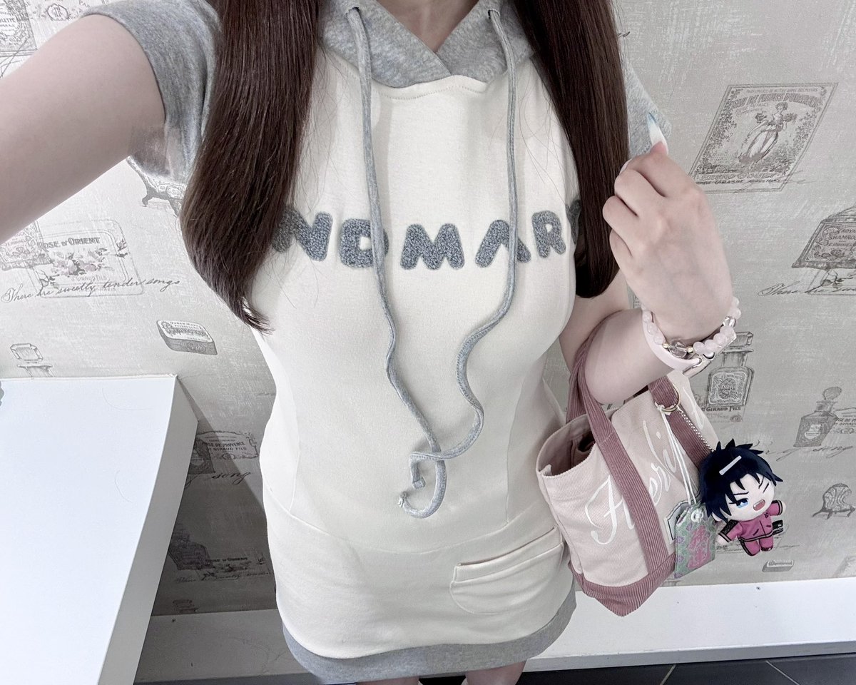 ANDMARY Mary logo mini dress🩶🩷