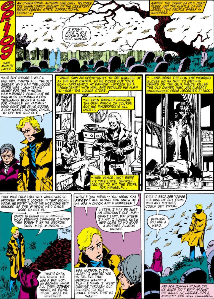 matias_gleza's tweet photo. #Fantastic4Facts Antes de morir en la Silla Eléctrica, David George Munson, pidió a Johnny Storm, al que había acosado en la época de Instituto, que por su madre limpiase su nombre. Storm logró probar que Munson no había cometido el asesinato por el que había sido ejecutado https://t.co/0vqw7yHvfn