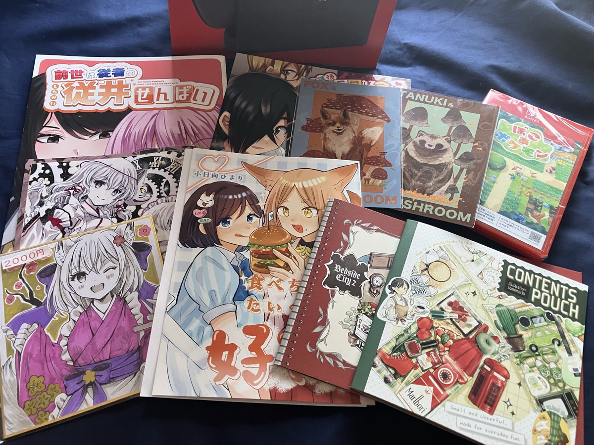 今日の関西コミティアの戦利品 欲しかったメイド色紙がお迎え出来て満足！