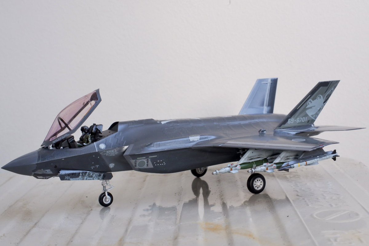 kaiyou_cat's tweet photo. タミヤ　1/72 F-35A
JASDF 301sq “デカガエル”

完成とします、本国仕様のビーストモードです https://t.co/hx8bd5DtCl