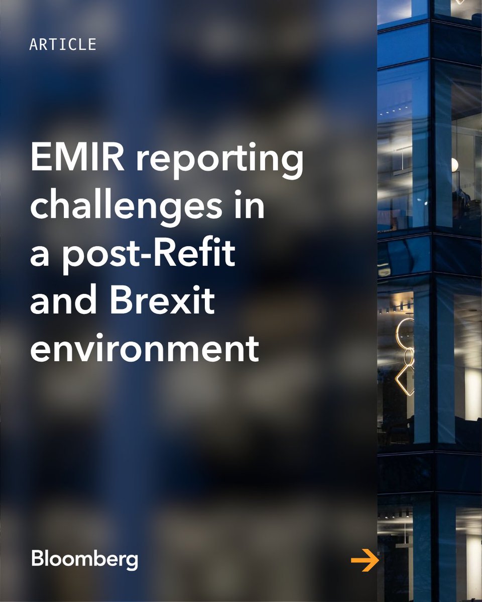 EricOsinski's tweet photo. The #EMIR reporting landscape has undergone significant change in recent years. 

This @Bloomberg article explores key EMIR reporting challenges firms continue to navigate: https://t.co/3h4zaWeUtw

#RegulatoryReporting #RHUB #reg https://t.co/Ha3FXM6npq