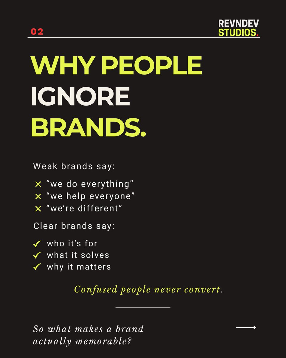 revndevstudios's tweet photo. Most startups don’t have a marketing problem. They have a positioning problem.

If your audience has to "figure it out," you’ve already lost them.

Stop confusing "more features" with "better messaging." Confused people never convert. The goal isn’t to be louder. 
#StartupLife @X https://t.co/r7GzovrIBz