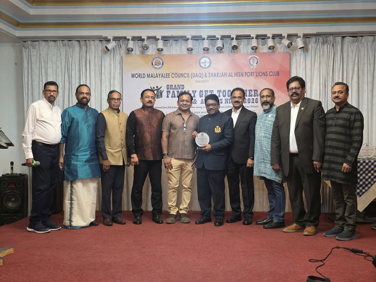 PRAMODM38564364's tweet photo. Proud and Humbled to be Recognised and Honoured with “ Global Indian Education Leadership Award -2026 “ by the World Maliyali Council ,UAQ and Sharjah Al Hisn Fort Lions Club ! 
Proud to be an Indian 🇮🇳 Edu Leader In UAE 🇦🇪 https://t.co/UwaToY0VrR