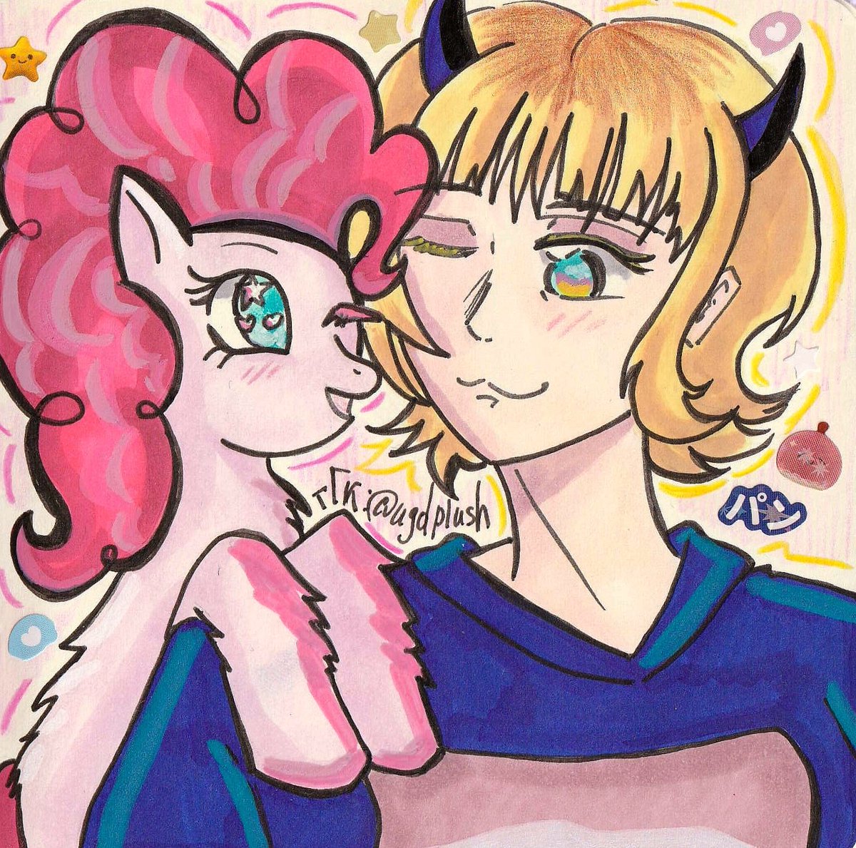 ljamoon's tweet photo. 🌸🌼

#mylittlepony #mlp #pinkiepie
#oshinoko #memcho https://t.co/tuajag3ImS
