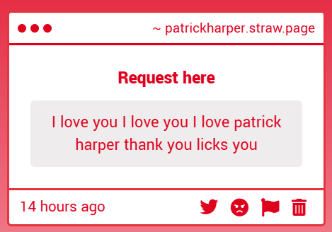 TimelyPatHarper's tweet photo. oh... why hello anon 😭😭😭💚 we love patrick harper in this house https://t.co/JDhrXcgo3E