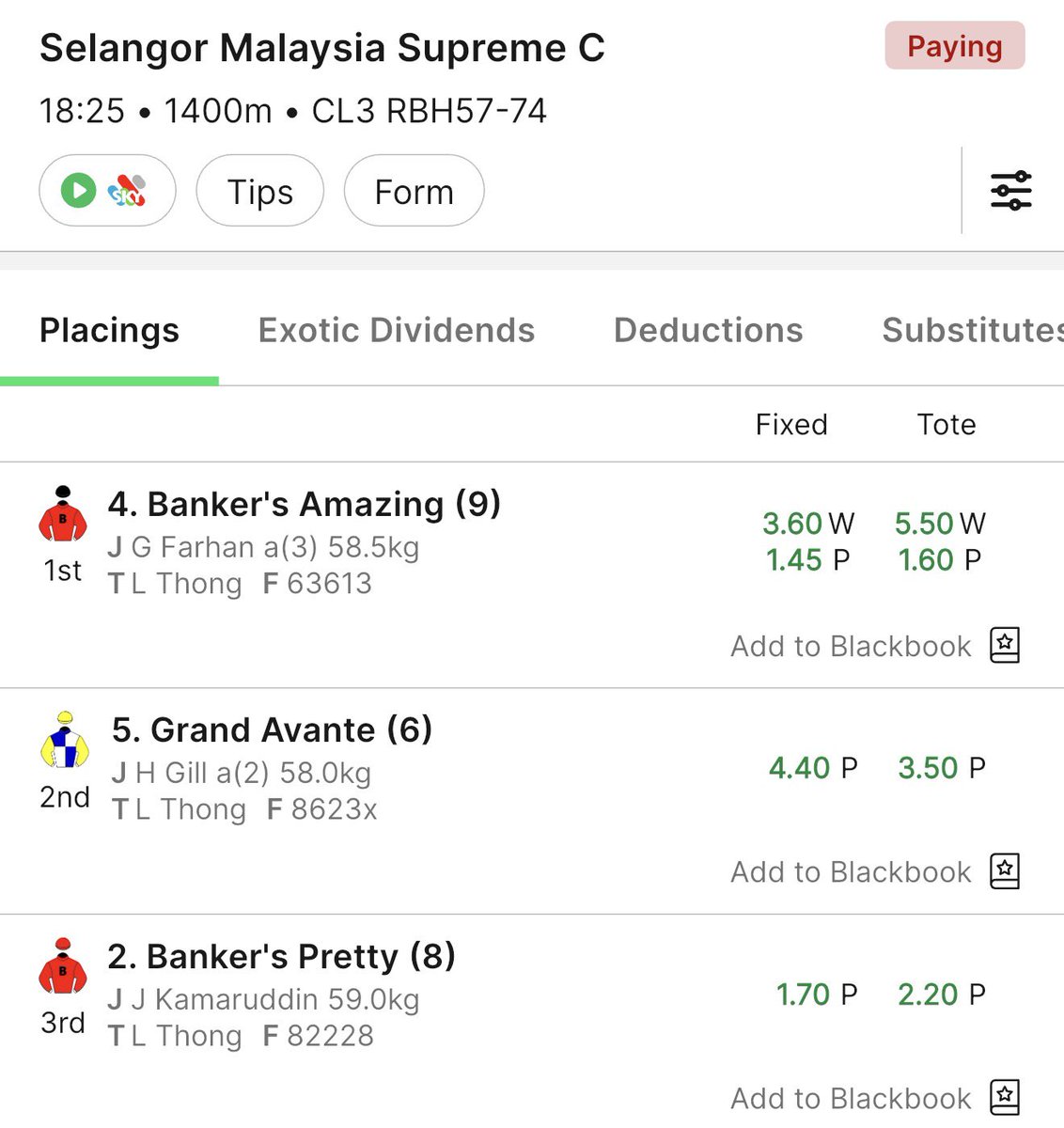 robshots's tweet photo. Vegas Dream (Bankers Amazing) gets another win in Malaysia https://t.co/FsQjzyAtlc
