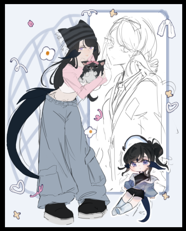 Keyutea's tweet photo. i wanted to do like an outfit sheet comm;;
not sure how i feel about this layout https://t.co/7nKMuRHHI8