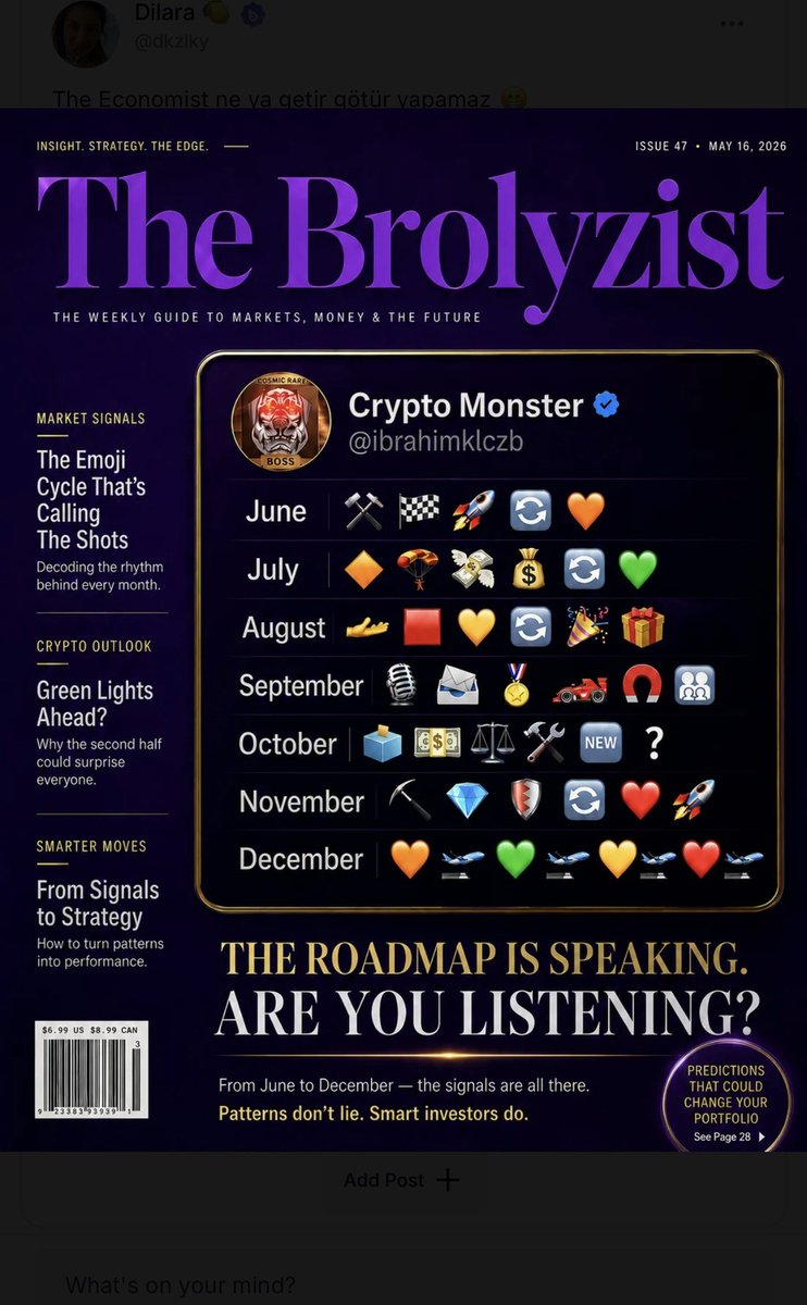 dlr_mrv's tweet photo. The market sometimes speaks not in numbers, but in symbols. This time, The Broyzist cracks the second half of cryptocurrency's code.

💪🧏‍♀️🏦

@BrolyzFi @ibrahimklczb @hasankilic @OssyCrypto https://t.co/MZzkaxx7Di