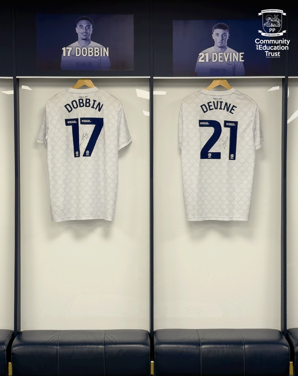pnecommunity's tweet photo. 👕 PNE fans still have time to enter our raffle for the chance to win a signed shirt from either Lewis Dobbin or Alfie Devine.

🎟️ £5 per entry
⏰ Entries close 5pm tomorrow
🔗 https://t.co/AJTNoa3p3V

#PNECET | #pnefc https://t.co/cm8zfNNpPI