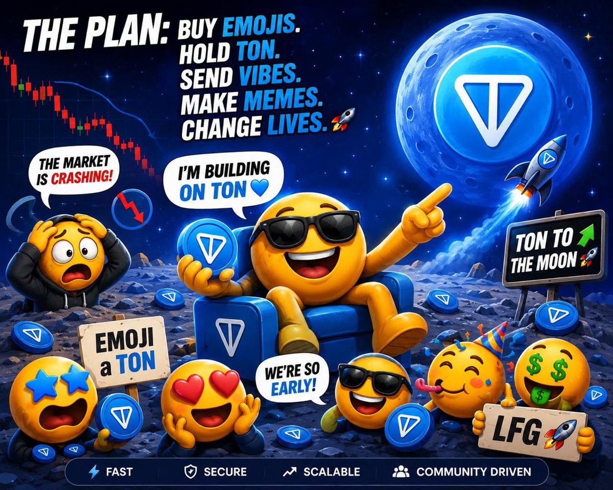 EmojiCoin_Ton's tweet photo. Here's the plan by the way 😁

#EMOJI #TON https://t.co/17rGqtMFin