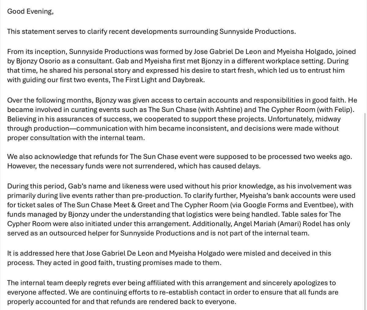 Sunnyside Productions tweet media