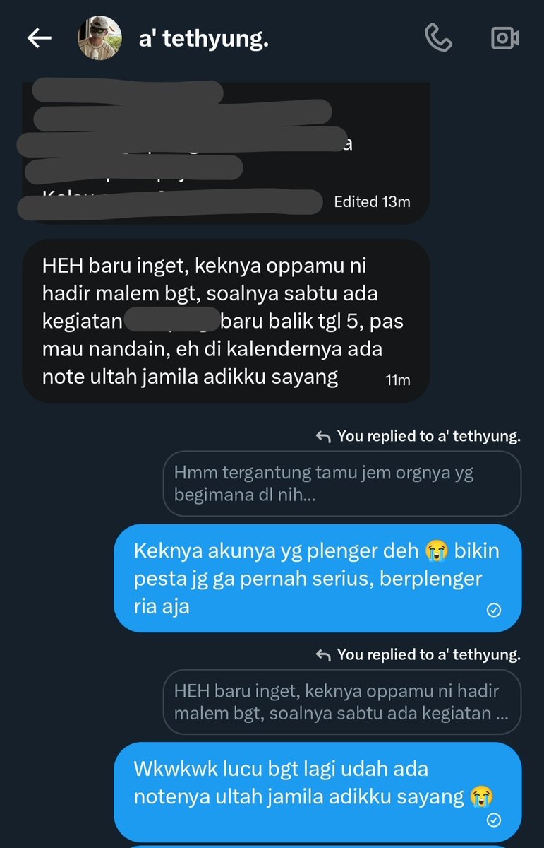 jamiexjamila's tweet photo. Lucu bgt jujur 😭
Nurut bgt disuruh ngenote birthday party dedeknya yg msh 2 bulan lagi, biar ga lupa, eh beneran dinote di kalendernya 😭😭😭 https://t.co/FGcZNXf0ho