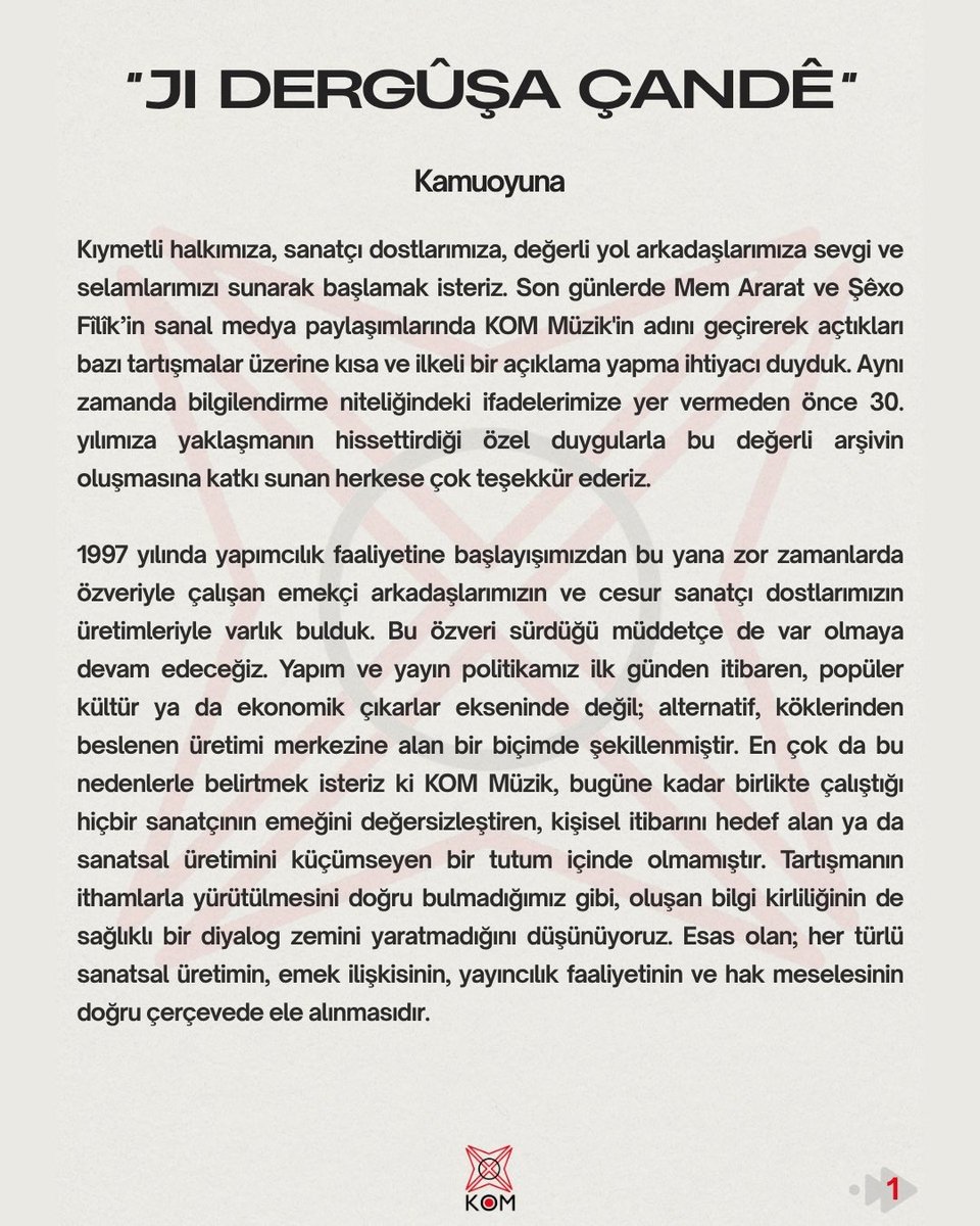 KOM Müzik tweet media