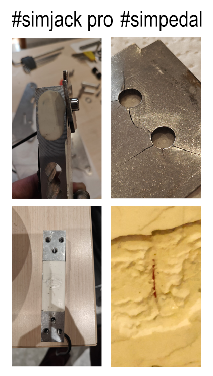 mireba72's tweet photo. Aquí tenéis los problemas de éstos pedales, deformación y fractura de los materiales, lo cual causa daños irreparables en la célula de carga. #simjack #Simracing #simpedals
Simjack no se hace cargo de la sustitución de los materiales dañados. 😠😒
@CornerSim @OichanSe https://t.co/uvKGY1GXKL