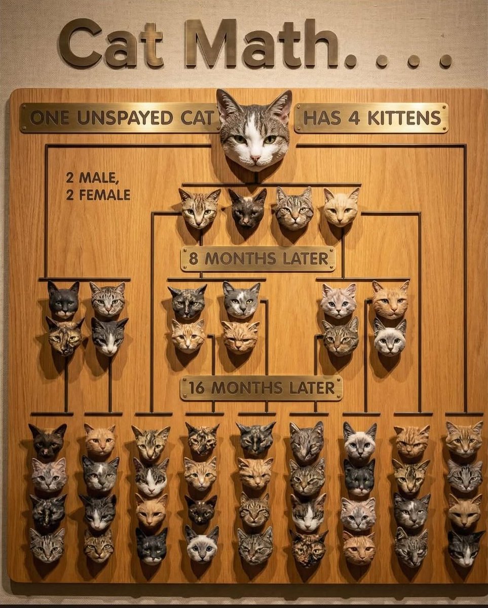 Post by We don't deserve cats 😺 on X: Cat Math