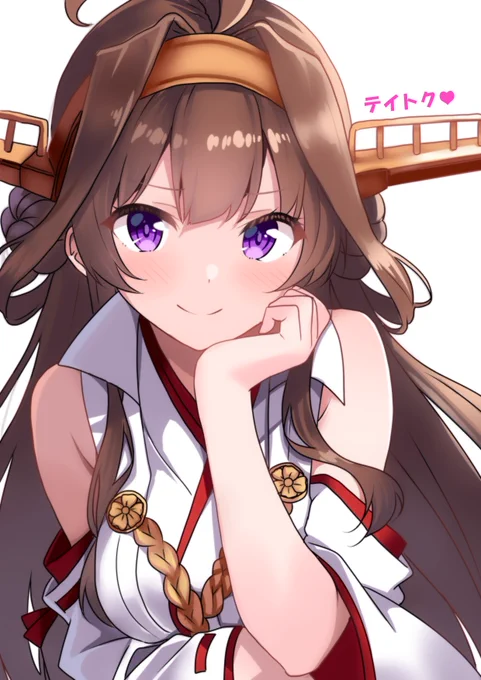 せっかくの記念日なので、過去に描いた金剛も一緒に置いておきまーす! どの金剛も、私にとっては特別で大好きな1枚デース! #艦これ #金剛進水日 #金剛