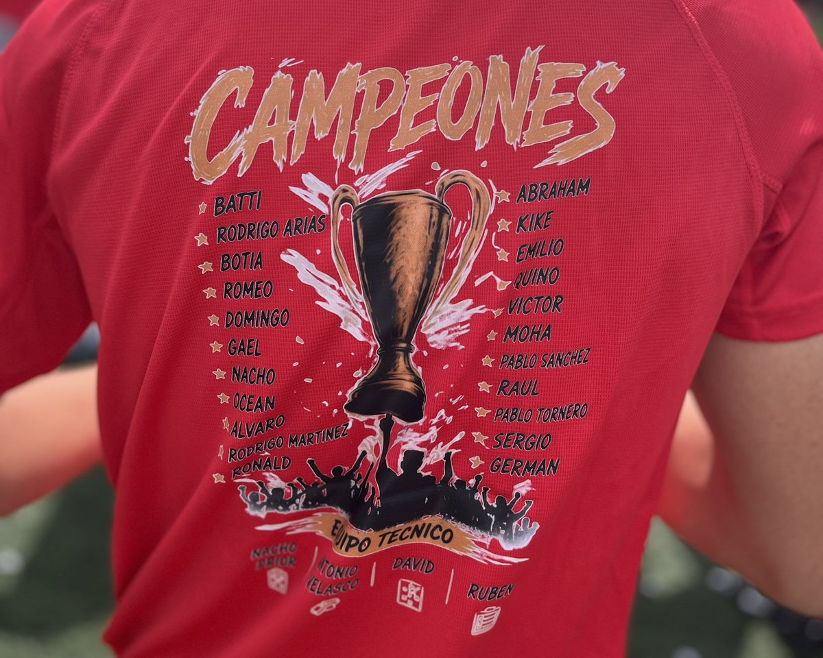 canteragrana's tweet photo. 🏆 𝗝𝗨𝗩𝗘𝗡𝗜𝗟 𝗥𝗠 𝗕
🥇 𝗖𝗔𝗠𝗣𝗘𝗢𝗡𝗘𝗦 𝗗𝗘 𝗟𝗜𝗚𝗔 𝗡𝗔𝗖𝗜𝗢𝗡𝗔𝗟 𝗝𝗨𝗩𝗘𝗡𝗜𝗟

✅ Se proclaman campeones tras vencer por 3-0 hoy al Lorquí 

🔙 El Juvenil RM B no conquistaba el título de Liga Nacional desde el curso 16/17 

🙌 ¡Enhorabuena! 
#CanteraGrana https://t.co/J8lS612o56