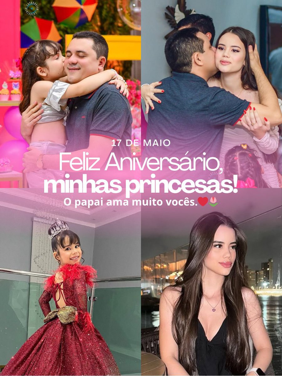 MarconierMota's tweet photo. Deus foi muito generoso comigo, me presenteando com a dádiva de ser pai da minha maior riqueza: minhas filhas. Feliz aniversário, princesas! Aisha faz 10 anos e Isadora completa 20 anos. Agradeço e rogo ao SenhorJesus Cristo pela vida das minhas filhas.🙌🙏❤️🌷👏👏 https://t.co/MUiHhMG5qr
