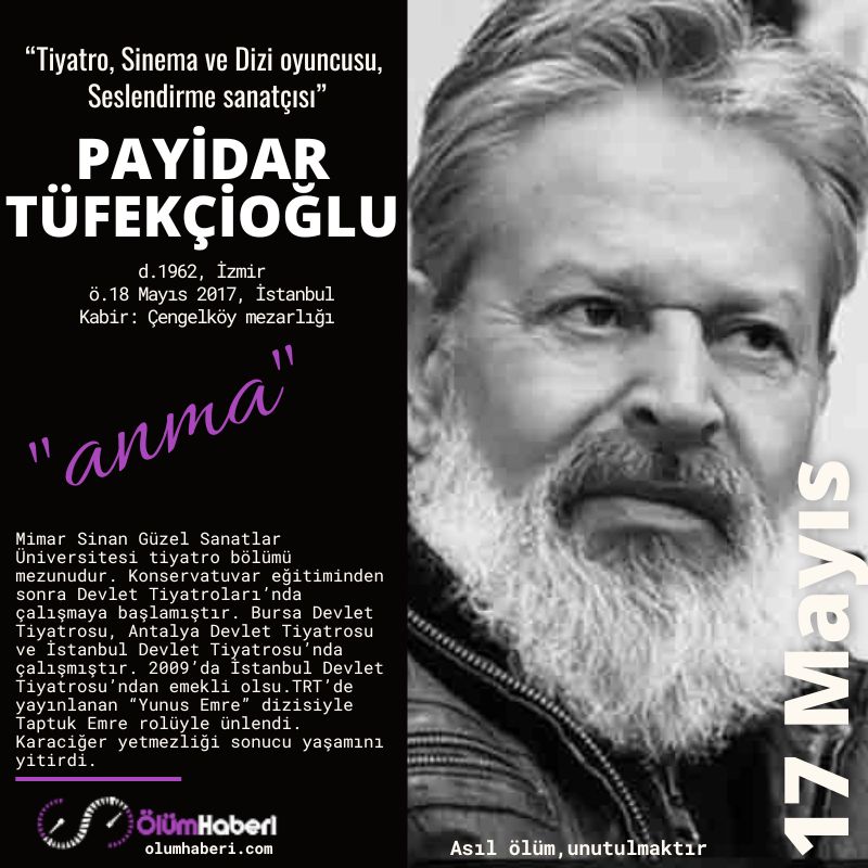 OlumHaberi's tweet photo. GÜNÜN ANMALARI. (17.Mayıs)
Payidar Tüfekçioğlu
Refik Fazıl Epikman
Ziya Paşa
https://t.co/mHRZXAkEsq
#İstanbul #vefat #anma #tarih #PayidarTufekcioglu #RefikFazılEpikman #ZiyaPasa #muzik #sinema #tiyatro #sehit #siyaset #TBMM #TSM #Osmanli #ressam #turku #THM #besteci #yazar https://t.co/oqJzj5RD7u
