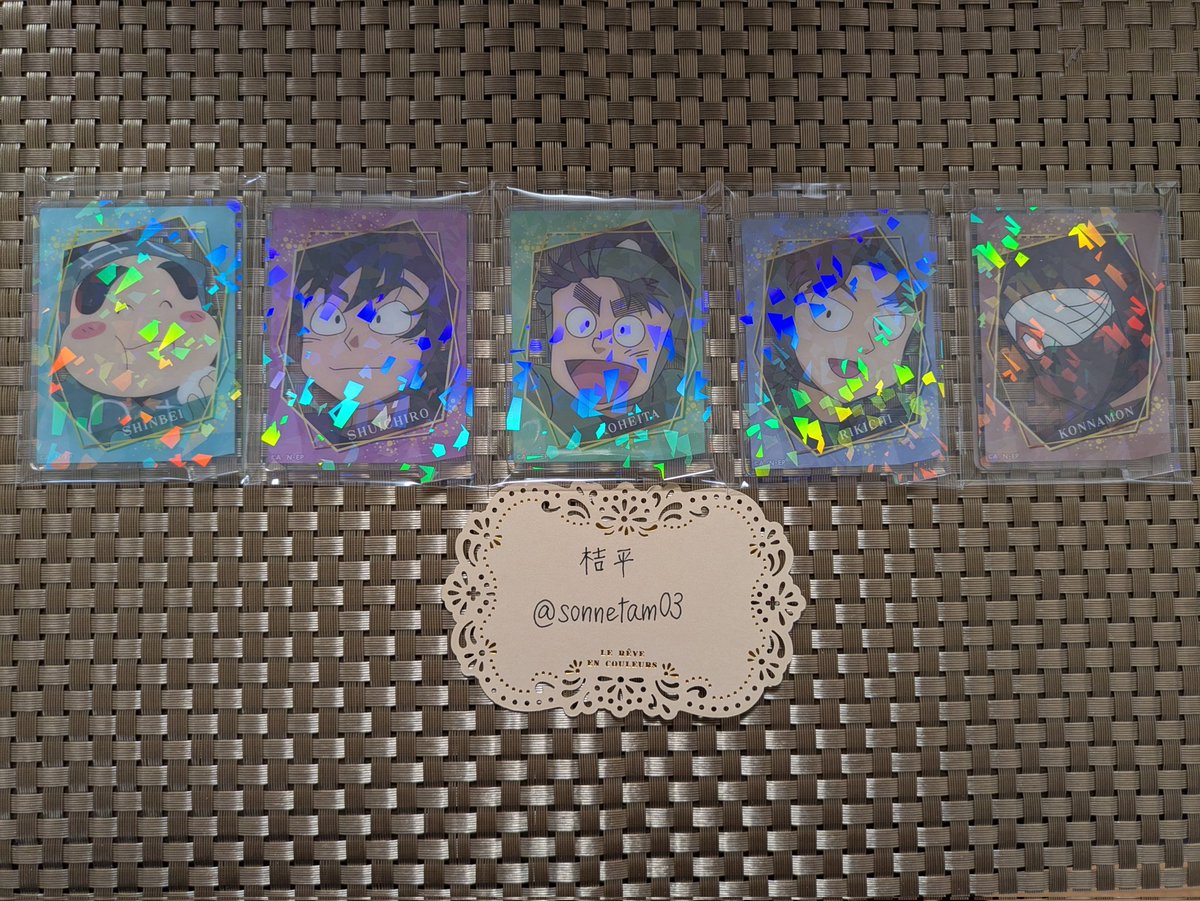 sonnetam03's tweet photo. 【ゆる募·交換】忍たま乱太郎 ファミリーマート ファミマ ホロアクリルスタンド

譲→しんべヱ、浜、七松、☆利吉、雑渡

求→善法寺、食満>竹谷

利吉は善法寺との交換を優先。
都内、一部埼玉県内手渡し、郵送可能。
緩く探しています。
検索からでもお気軽にお声掛けください。 https://t.co/vSUjCRvudK
